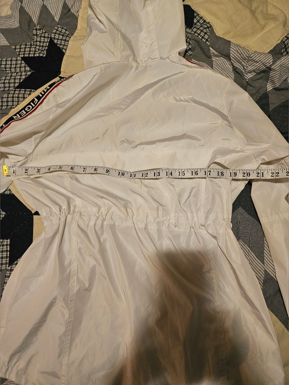 Tommy Hilfiger Women's Long Windbreaker Jacket. 21ptp - Picture 7 of 11